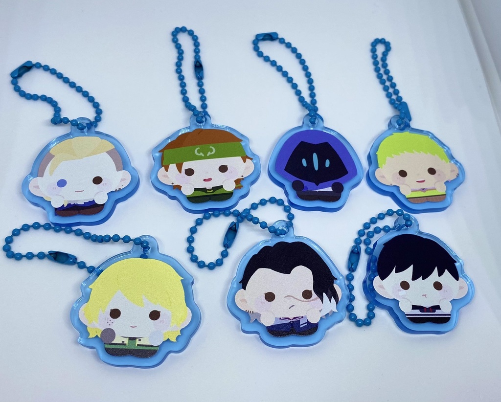 アクリルキーホルダー ブルー