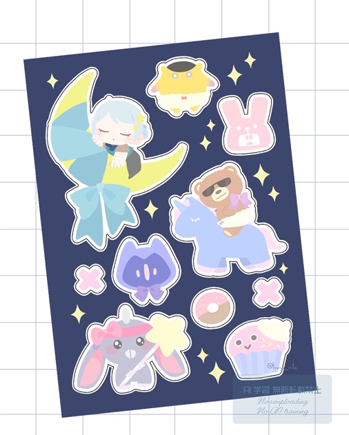 クリアステッカー