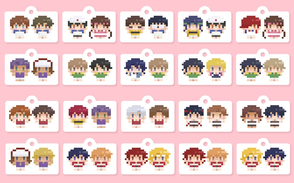 ペアドットめじるしアクキー