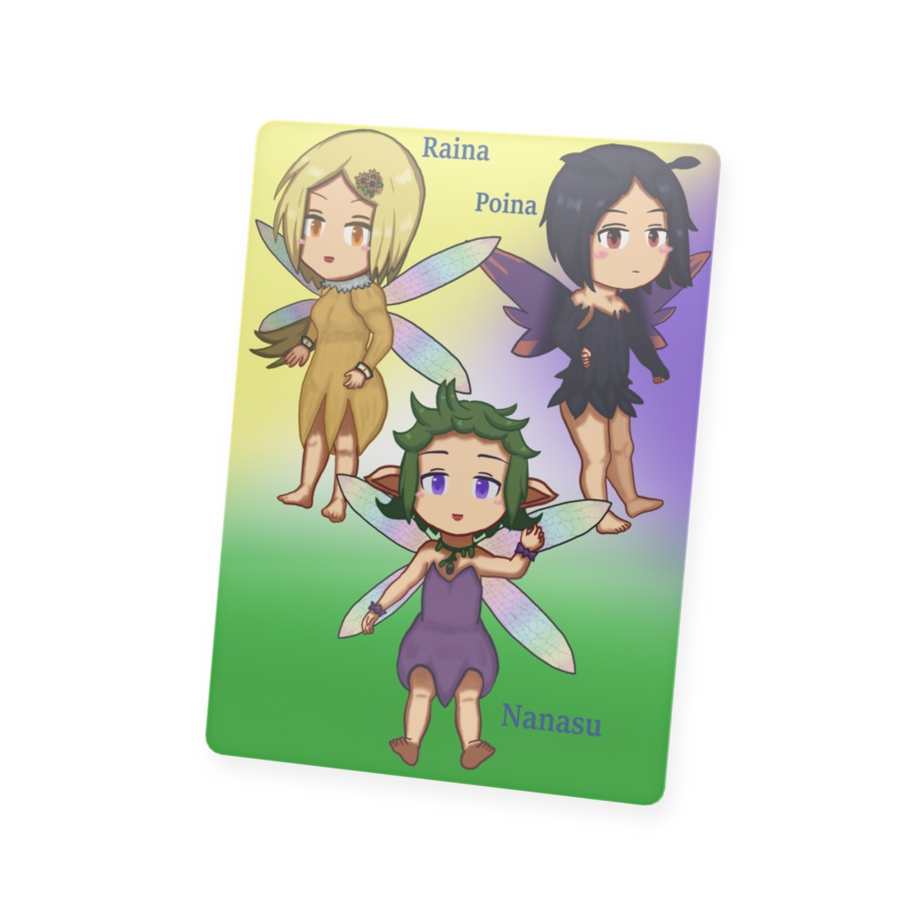 『ナナス』『ライナ』『ポイナ』のカード