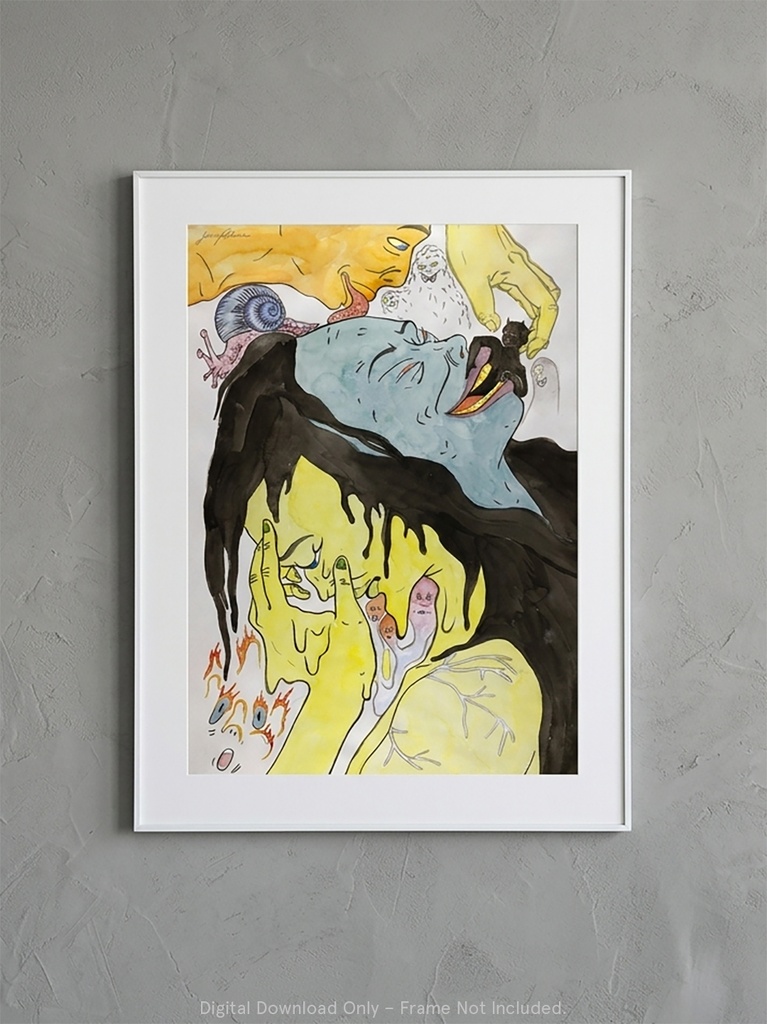 Double-Sided Face | Printable Poster