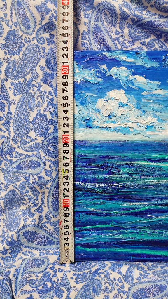 油絵 大海