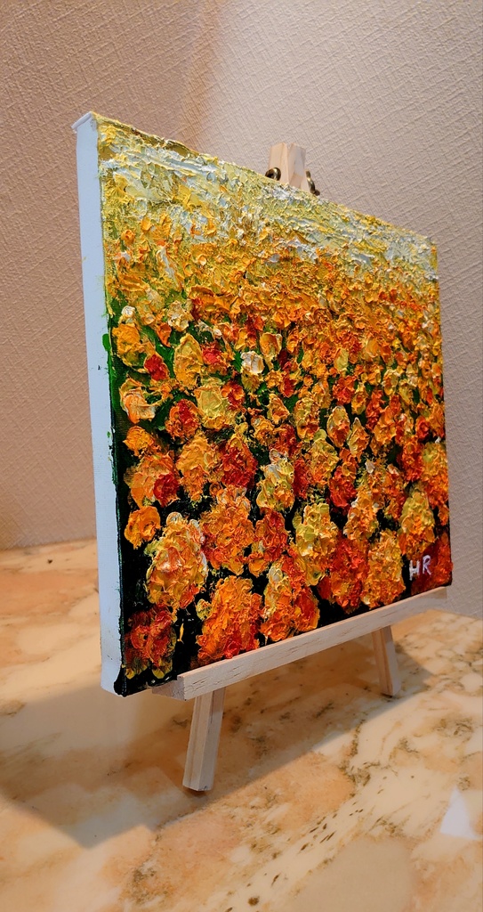 油絵 マリーゴールド