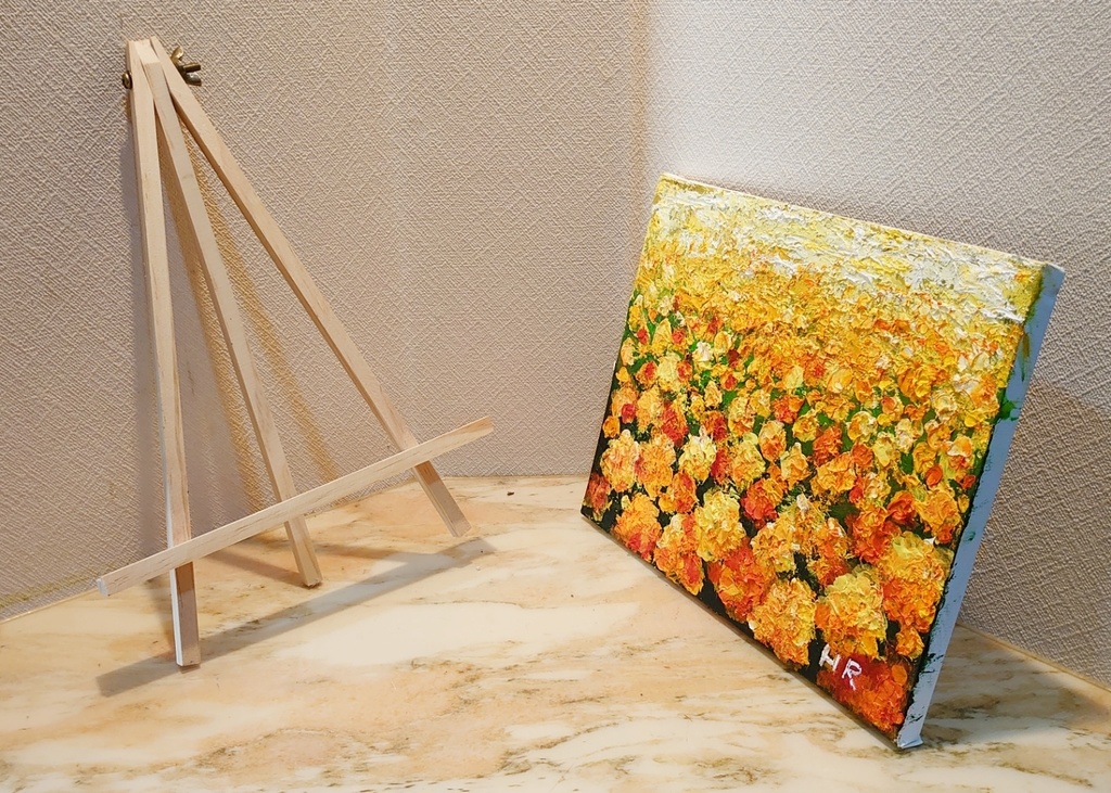 油絵 マリーゴールド