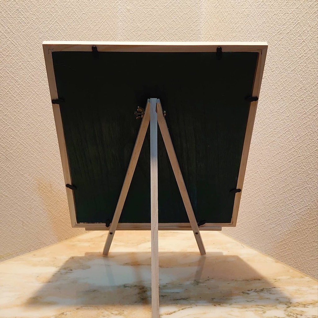 油絵 空と雲のお花畑