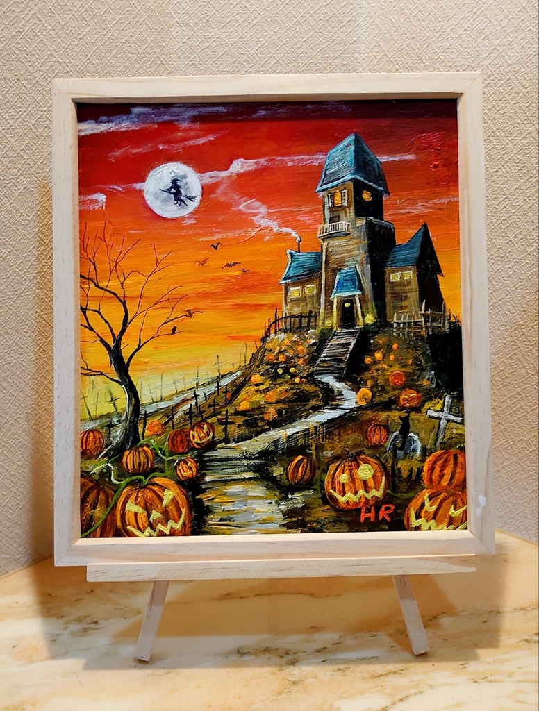油絵 ハロウィン