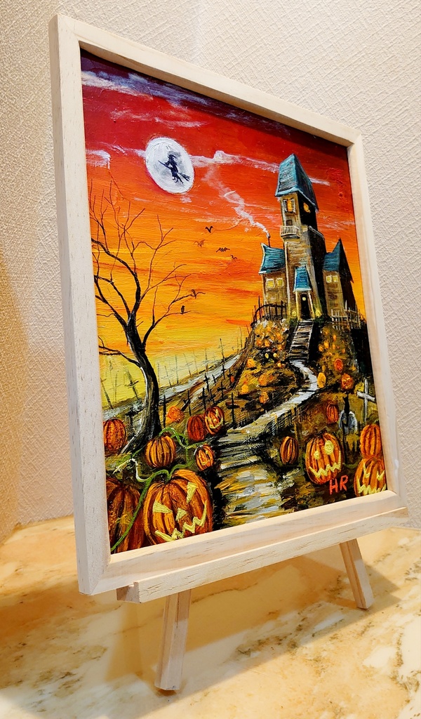 油絵 ハロウィン