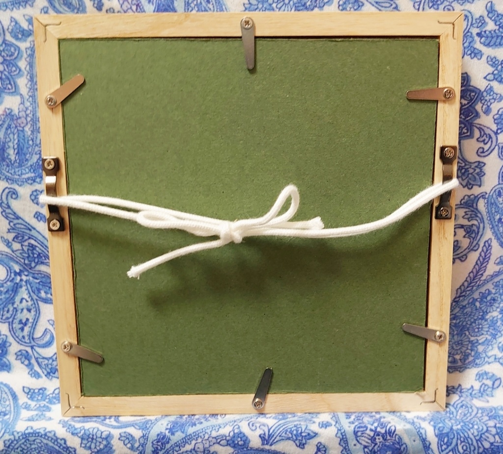 ミニ絵画【新緑の湖】