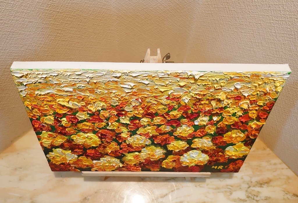 油絵 マリーゴールド