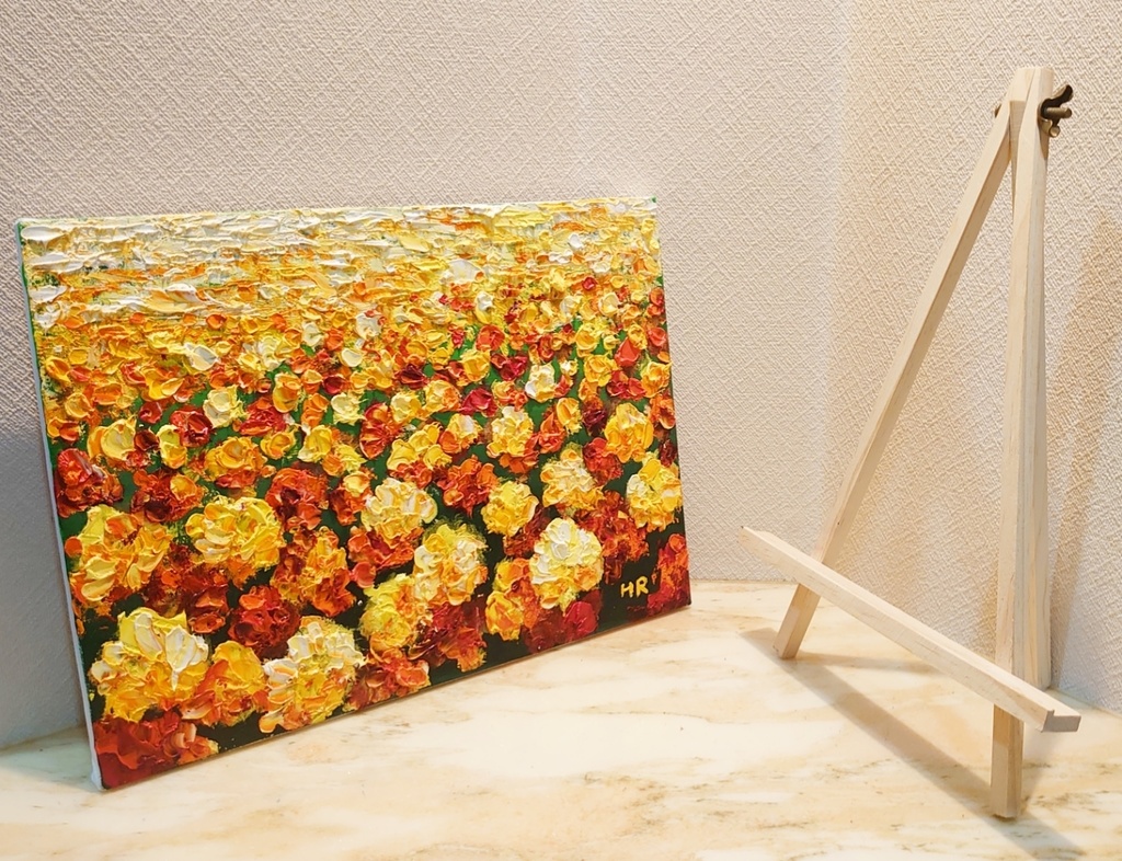 油絵 マリーゴールド