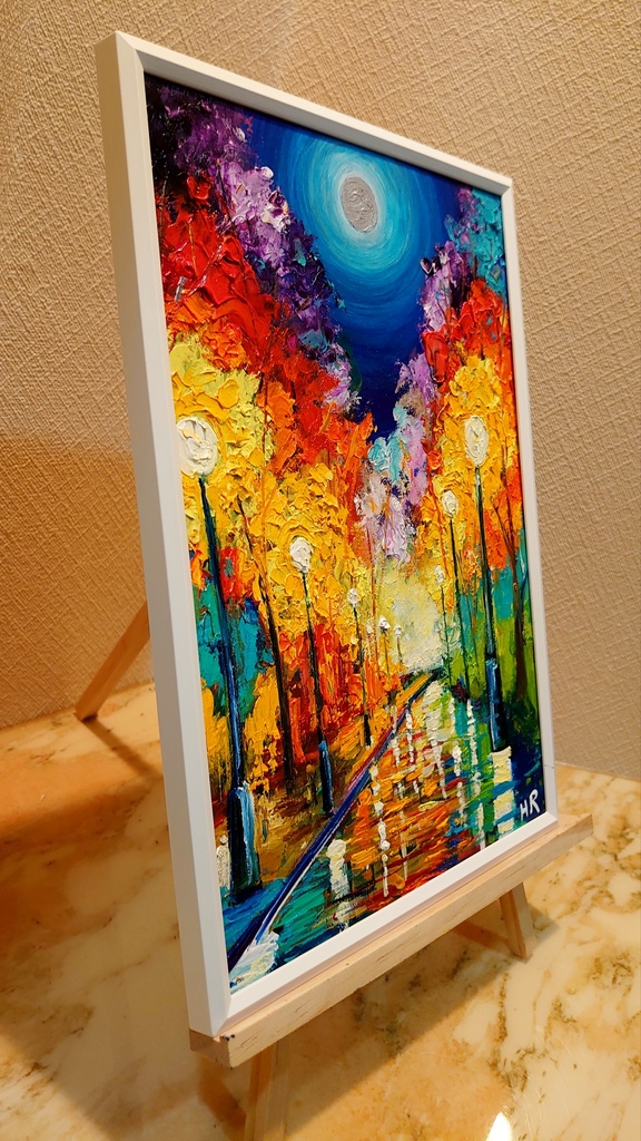 油絵 絵画 【ライトアップ】