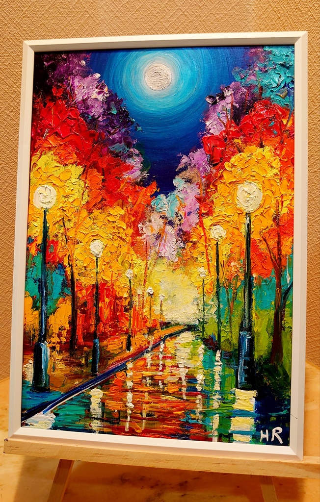 油絵 絵画 【ライトアップ】