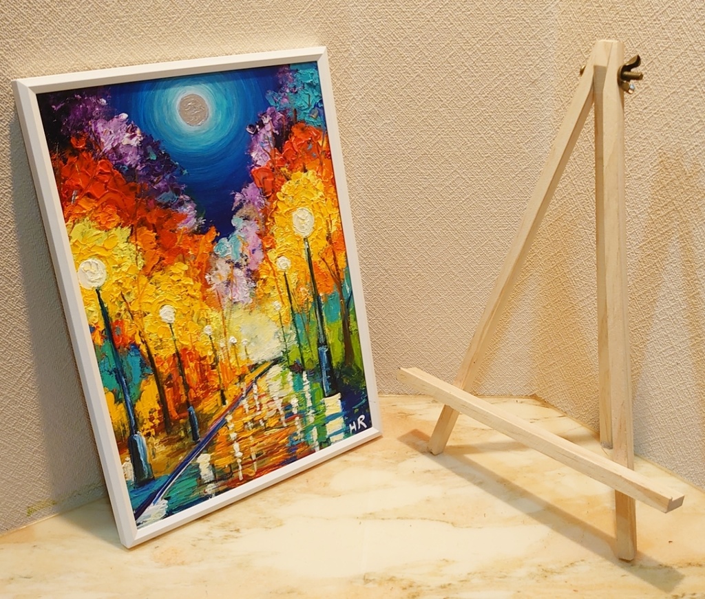 油絵 絵画 【ライトアップ】