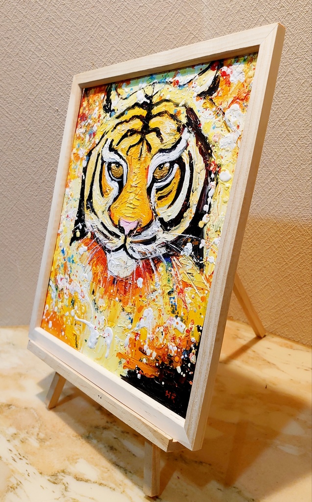 油絵 絵画【寅年】