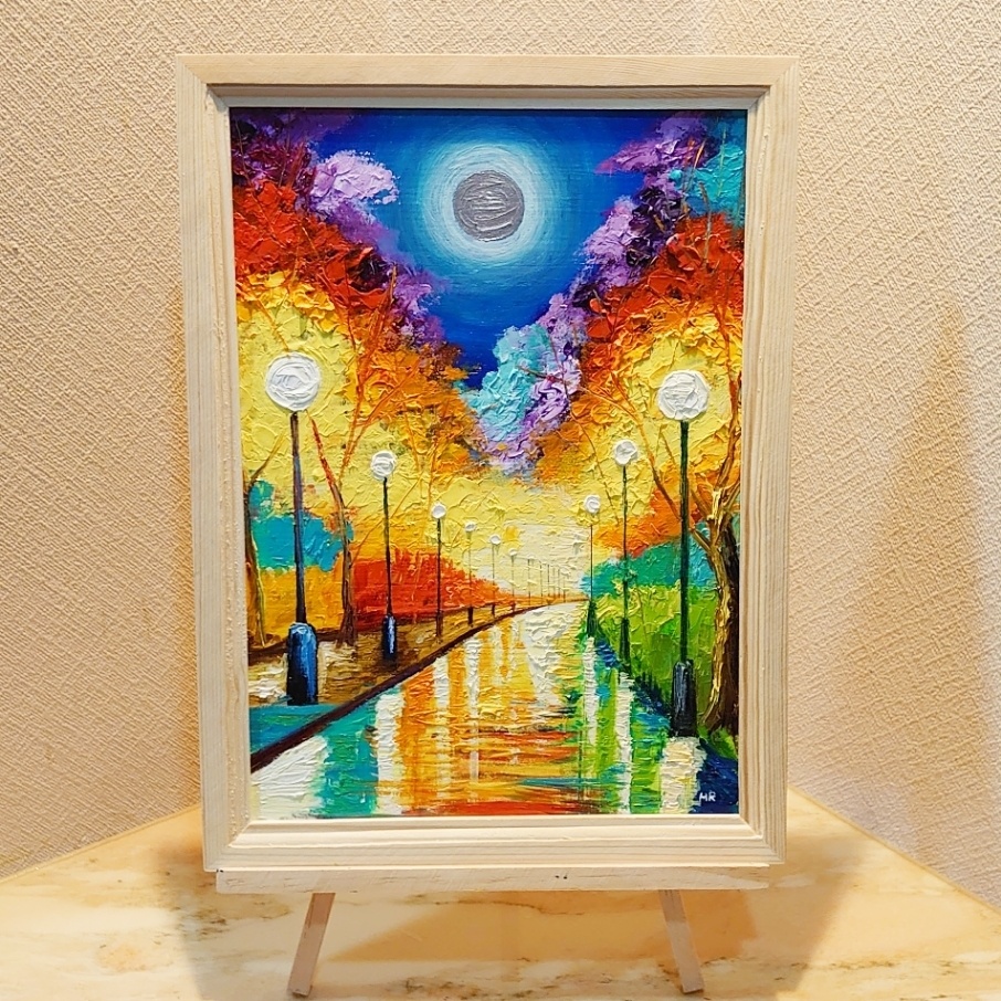 油絵 絵画【ライトアップ】 - arashi1783 - BOOTH