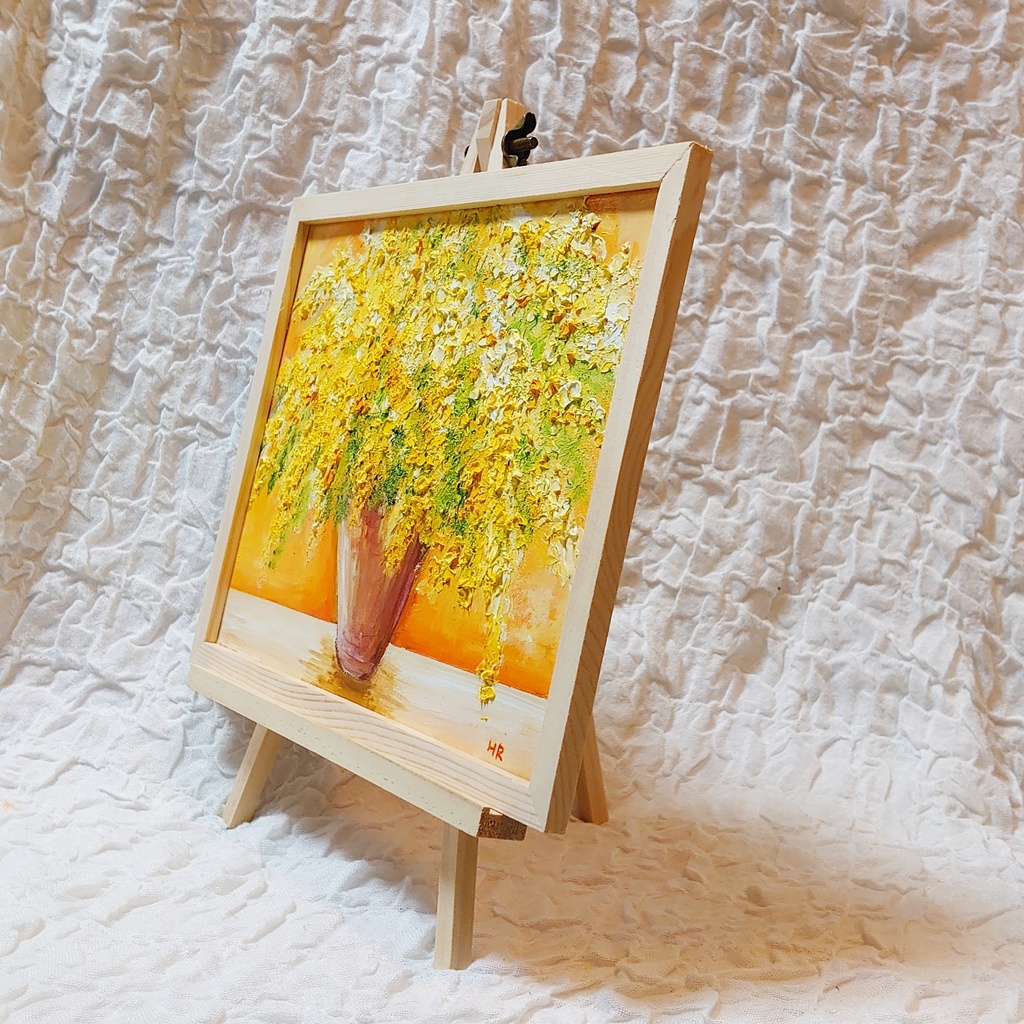 油絵 絵画【ミモザ】