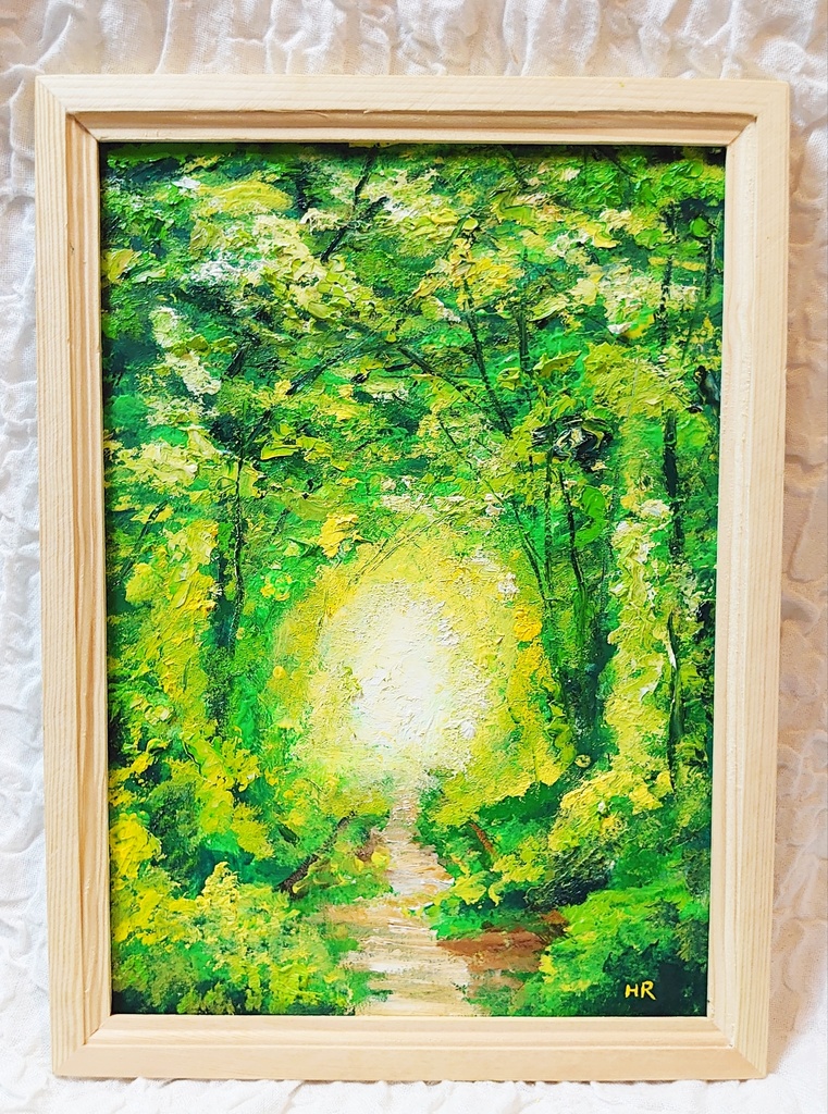 油絵 絵画【森のトンネル】 - arashi1783 - BOOTH