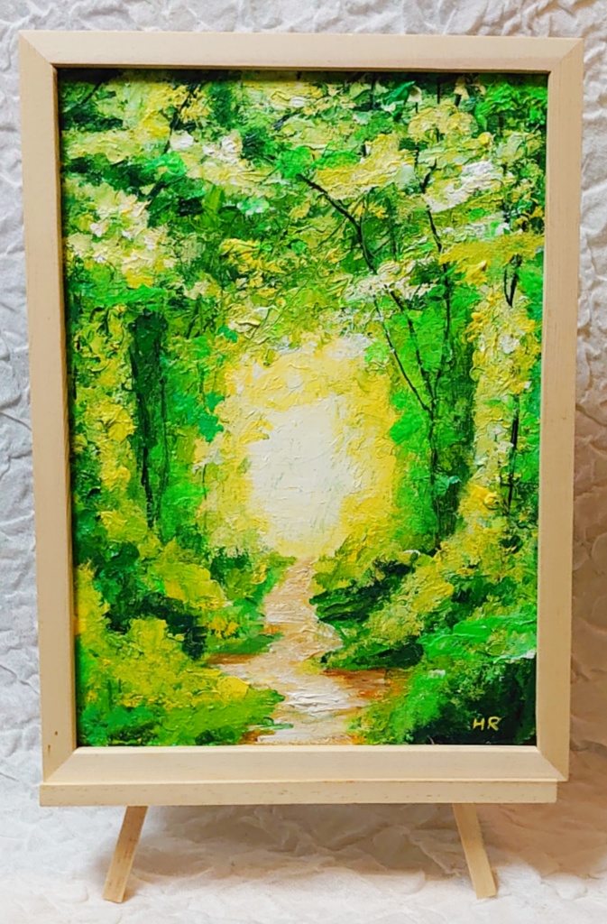油絵 風景画 『森』 M30号（60x90cm）-