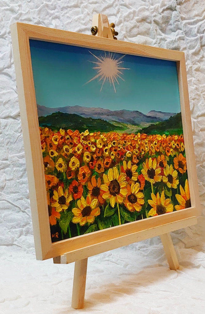 油絵 絵画【夏の風景】