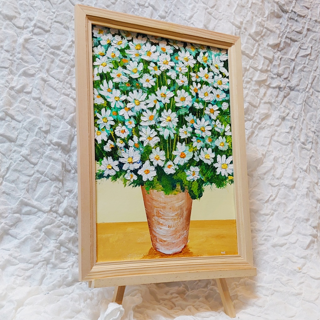 油絵 絵画【ノースポール】