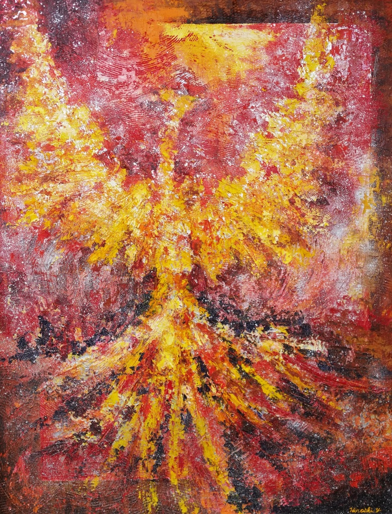 油絵 絵画【火の鳥】