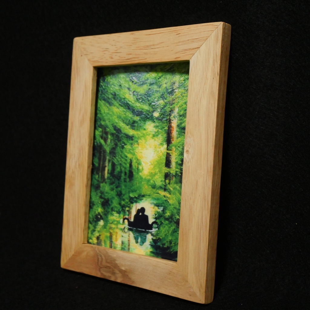 ポスターカード【緑の小舟に乗った恋人たち】