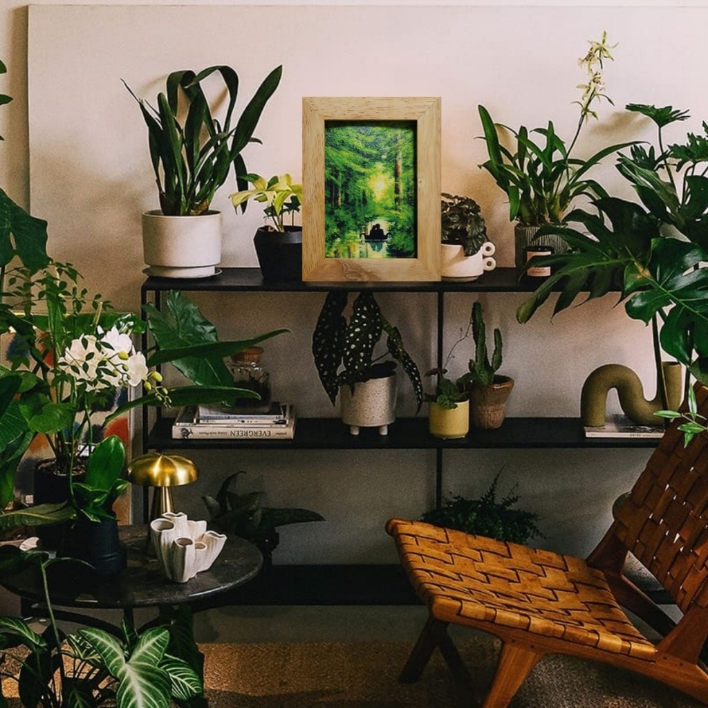 ポスターカード【緑の小舟に乗った恋人たち】