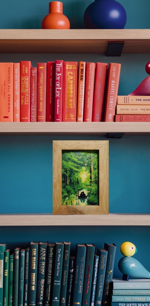 ポスターカード【緑の小舟に乗った恋人たち】