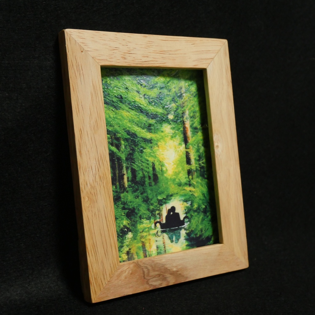ポスターカード【緑の小舟に乗った恋人たち】