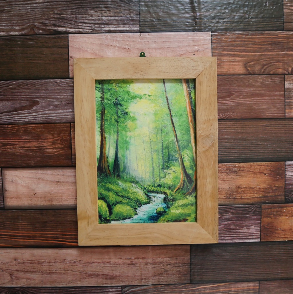 アートポスターカード【新緑の渓谷】