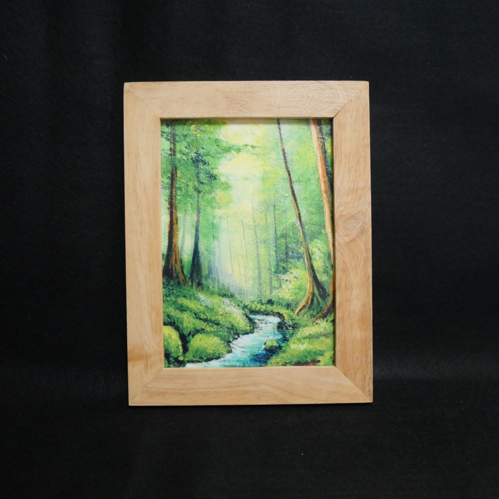 アートポスターカード【新緑の渓谷】