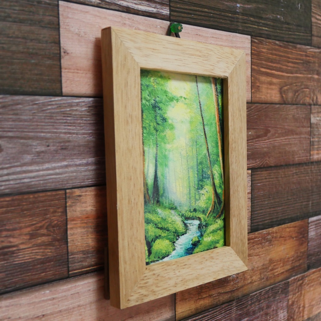 アートポスターカード【新緑の渓谷】