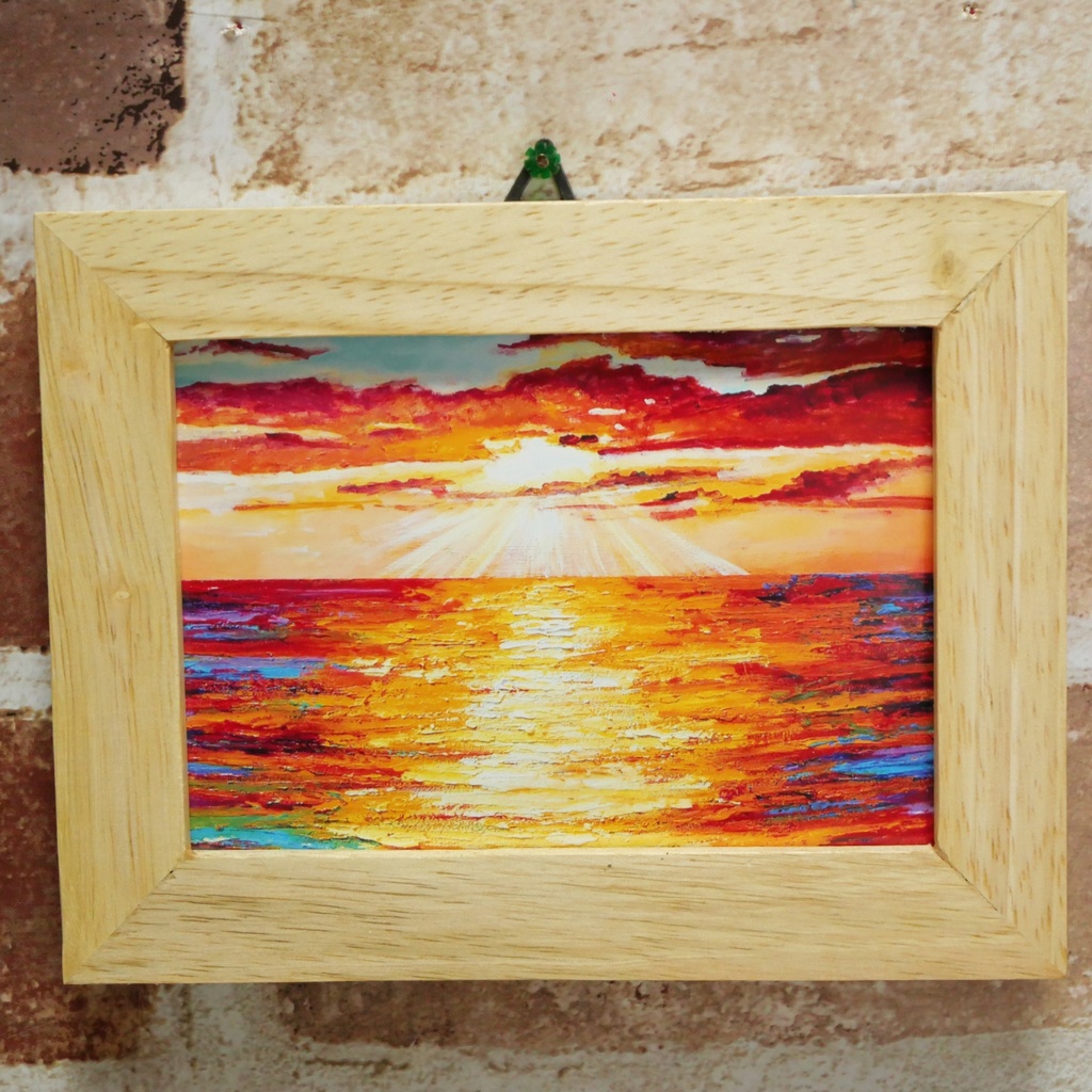 ポスターカード【夕日の海】