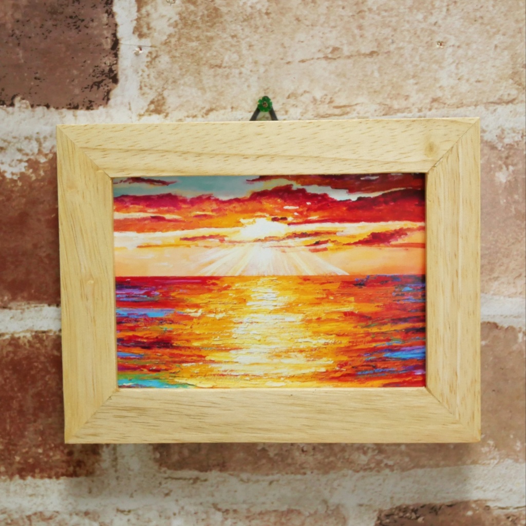 ポスターカード【夕日の海】