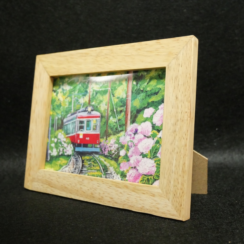 ポスターカード【紫陽花薫る箱根登山鉄道】