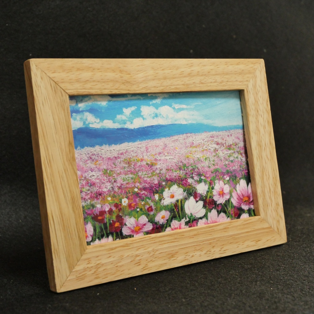 ポスターカード【コスモス畑と秋空】