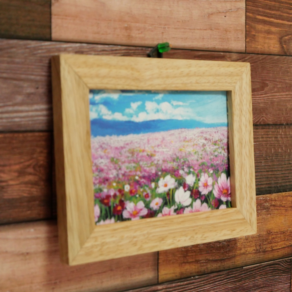 ポスターカード【コスモス畑と秋空】