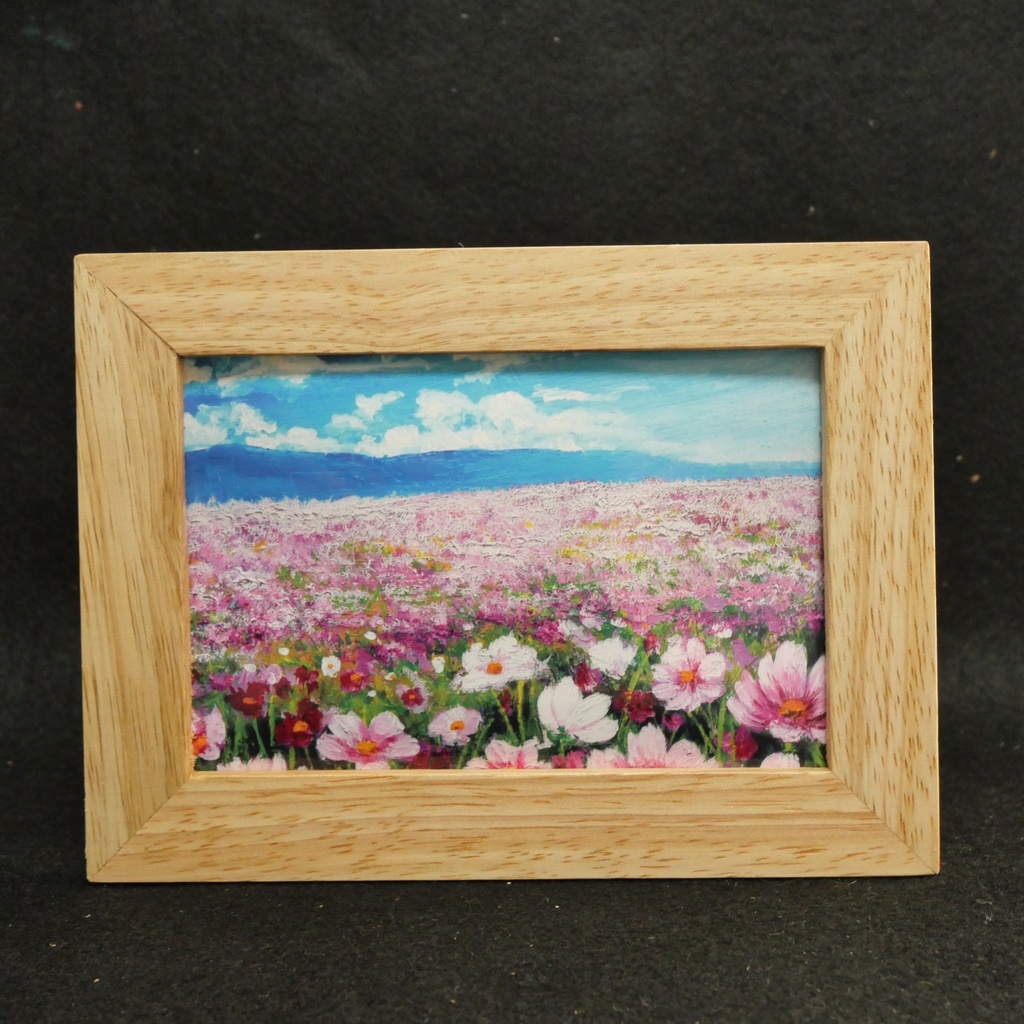 ポスターカード【コスモス畑と秋空】