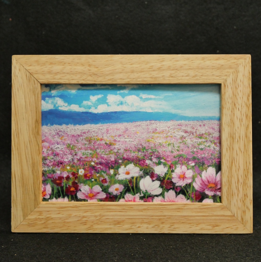 ポスターカード【コスモス畑と秋空】