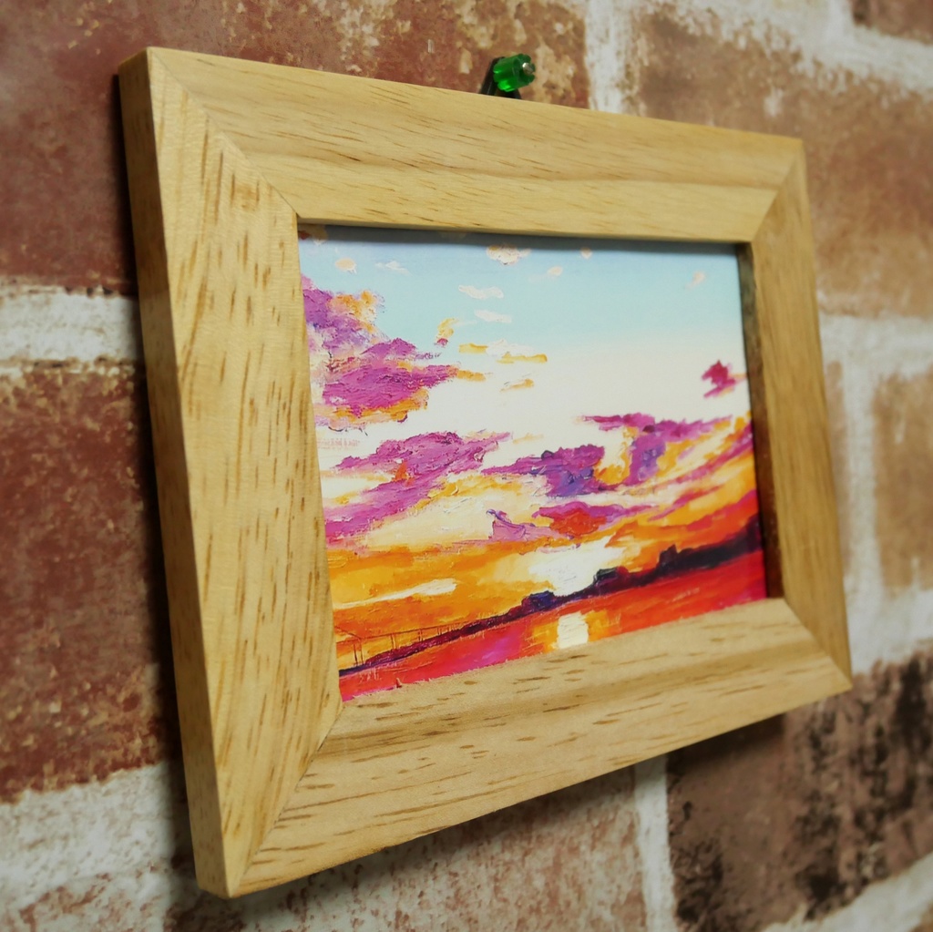 ポスターカード【朝焼けの町】