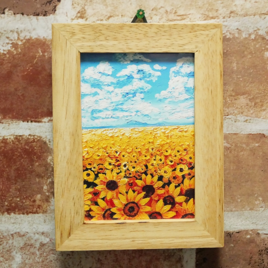 ポスターカード【夏空のひまわり畑】