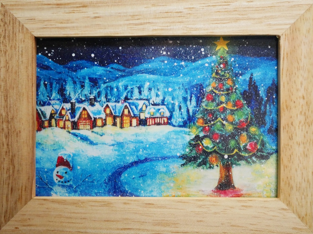 ポスターカード【クリスマス村】