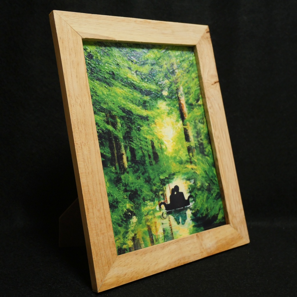 ポスターカード2L【緑の小舟に乗った恋人たち】