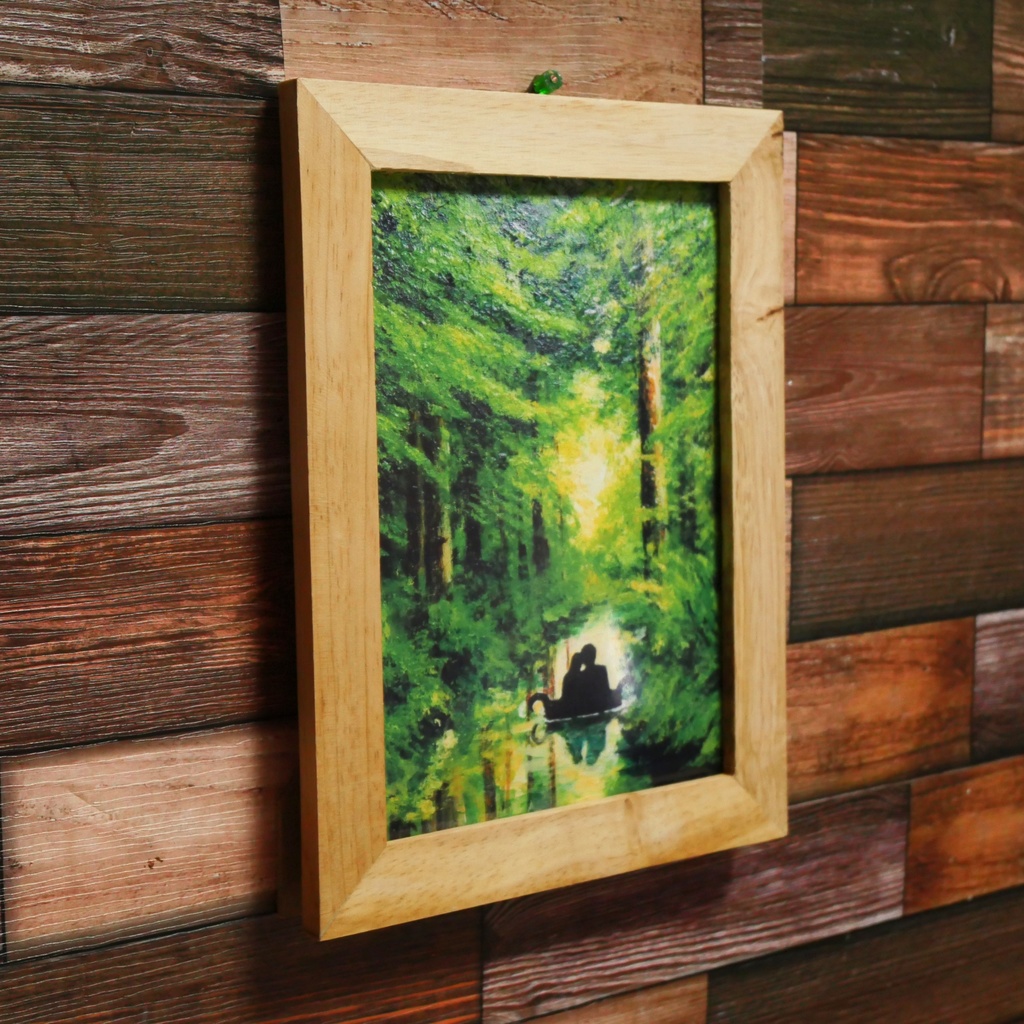 ポスターカード2L【緑の小舟に乗った恋人たち】