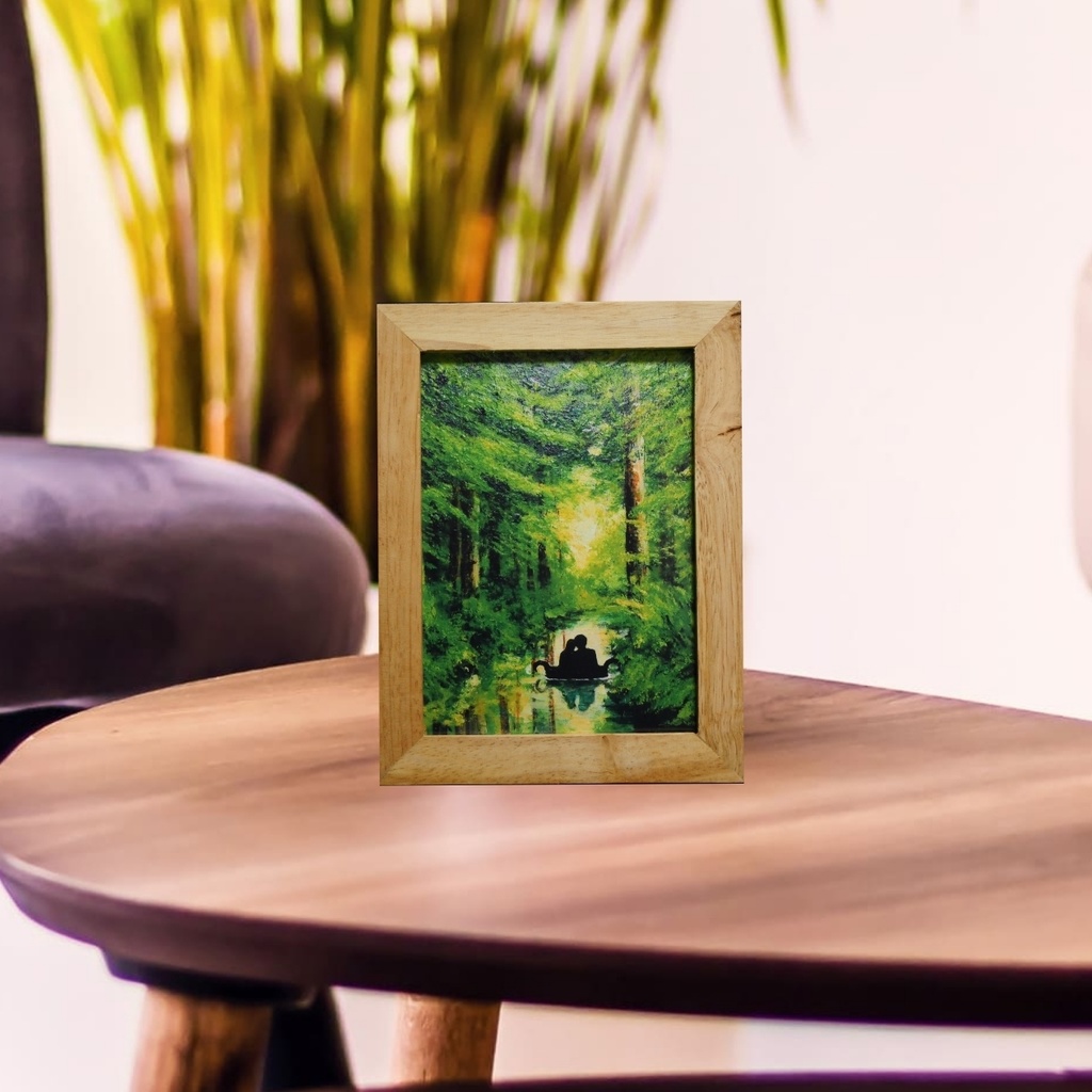 ポスターカード2L【緑の小舟に乗った恋人たち】