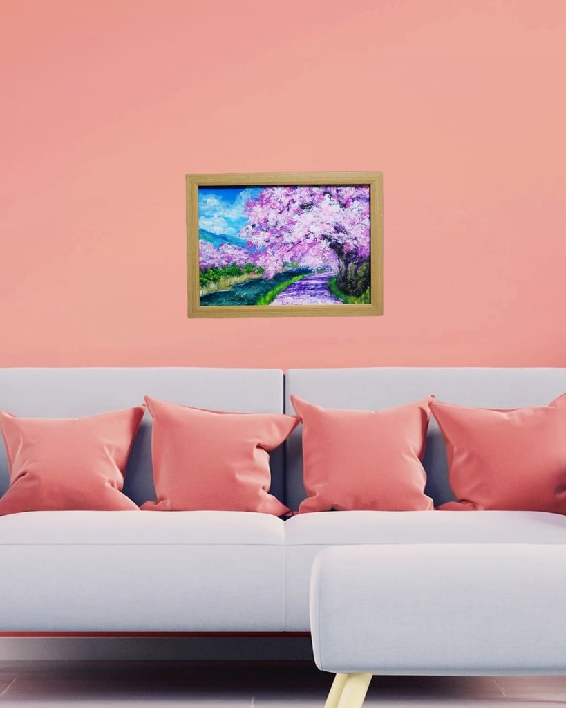 油絵 油彩 油彩画 絵 絵画 【Çherry blossom road】