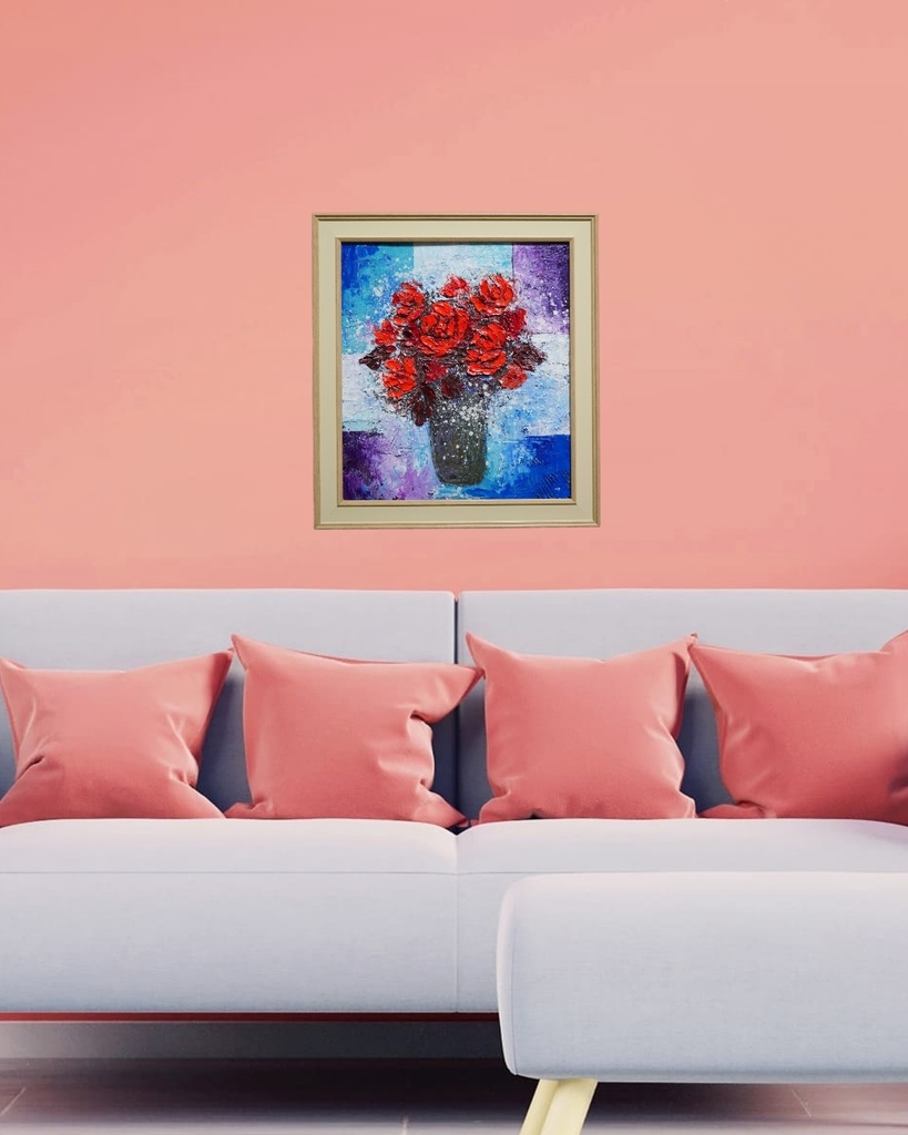 油絵 油彩 油彩画 絵 絵画 【Red rose】