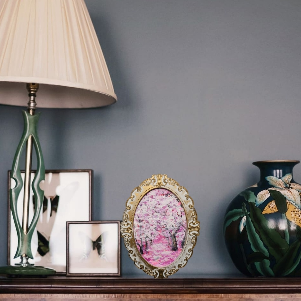 油絵 油彩 油彩画 絵 絵画 ミニ絵画 【桜のトンネル】