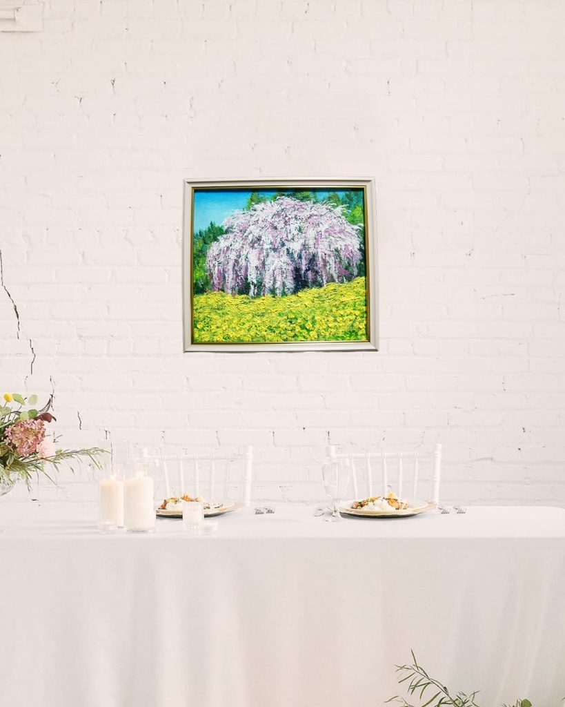 油絵 油彩 油彩画 絵 絵画 【しだれ桜】