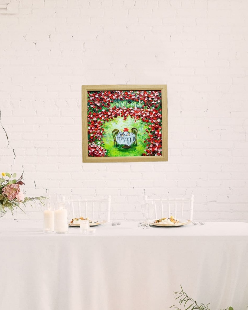 油絵 油彩 油彩画 絵 絵画 【華のお茶会】